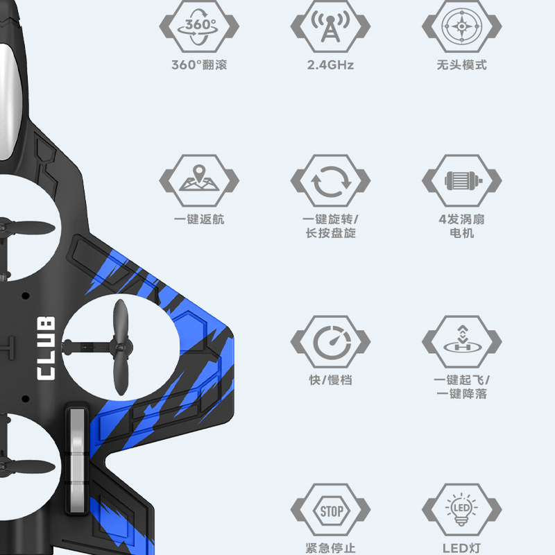 遥控飞机航模耐摔歼20战斗机儿童玩具男孩女模型无人机8生日礼物9