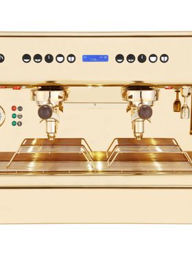 CIME咖啡机CO-05TotalGold PID触摸屏哑光意式家用半自动双头电控