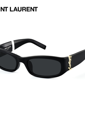 YSL圣罗兰墨镜女新款高级感太阳镜酷感矩形防紫外线眼镜SL M152F