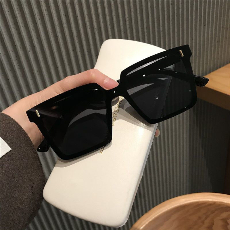 墨镜男款2025新款潮黑轻奢墨镜方镜片PC树脂防晒太阳镜