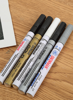 日本雪人油漆笔EFGP/EFSP/EFCP极细针头工业防水不掉色0.5mm漆笔