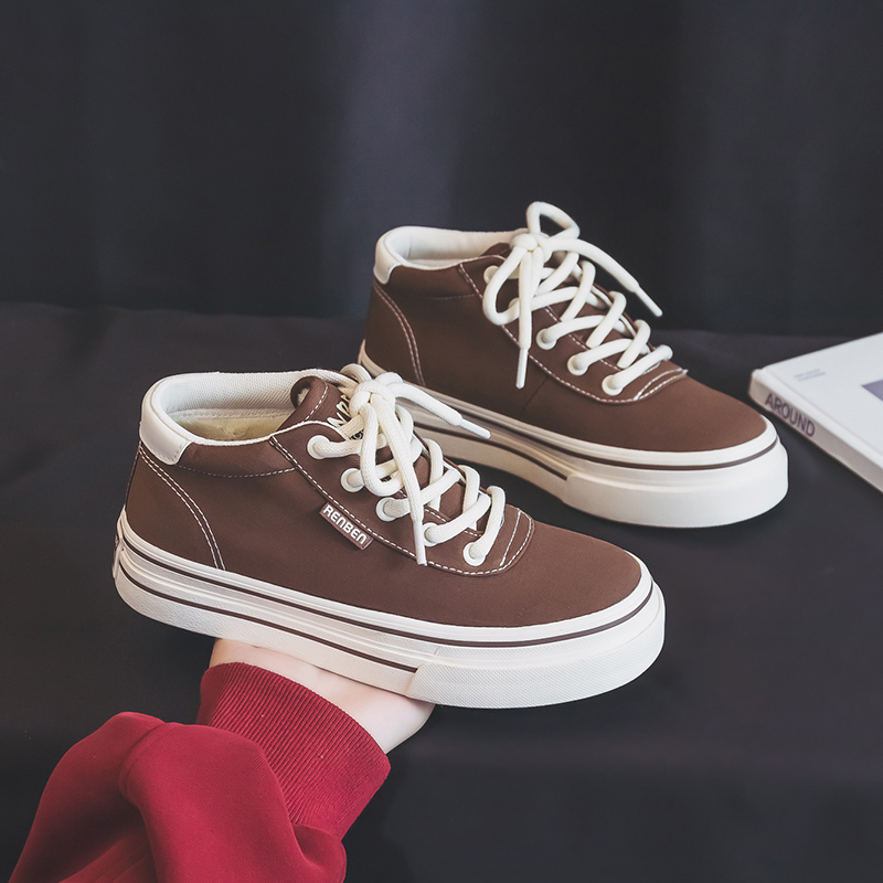 女士冬季新款加绒保暖厚底棉鞋