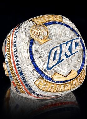 2025年雷霆队总冠军戒指开盖版亚历山大SGA篮球迷礼物纪念戒指