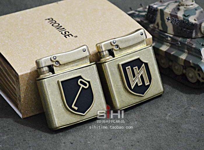 二战壕复古磕头德军煤油打火机老式砂轮原创打火机古铜德国装甲师|msdalam kategori ZIPPO/Swiss Army Knife/cermin mata, pemetik api jenama dan aksesori, lain, minyak tanah ringan - dari Buy2taobao.com untuk memberikan perkhidmatan ejen Taobao profesional membeli