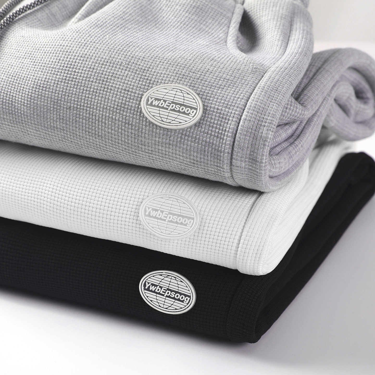 ACU男装|华夫格卫裤男2026春夏潮牌情侣束脚垂感运动裤休闲长裤子