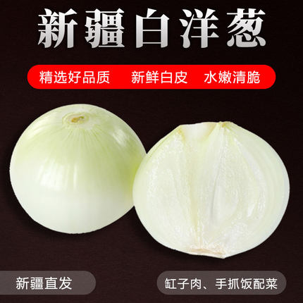 新疆特产皮牙子白洋葱生吃微辣带甜味新鲜抓饭配料新疆产地直发