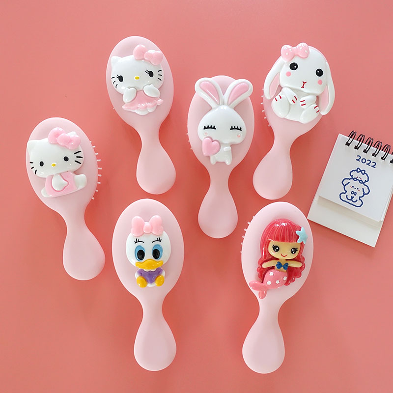 气囊梳粉色女生款儿童卡通