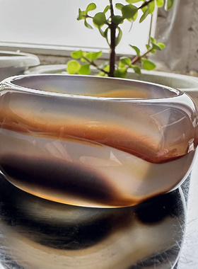 花语玉髓天然巴西老料水墨红黑景观玛瑙手镯加宽加厚版54圈口