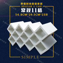 实木简易酒柜家用放红酒白色交叉架1