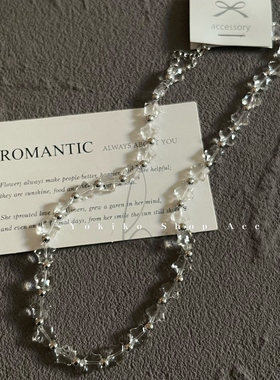 韩国东大门nyunyu新款春夏透明亚克力ins风韩系简约五角星短项链