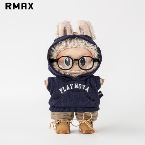 RMAX娃衣适用labubu一二三代搪胶挂件17厘米变装娃衣字母卫衣套装