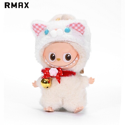 RMAX迷你4.0拉布布娃衣玲铛猫头套适用mini版labubu变装套装衣服