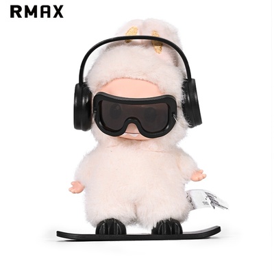 RMAX拉布布滑雪套装4.0迷你心底密码搪胶耳机滑板配饰labubu娃衣
