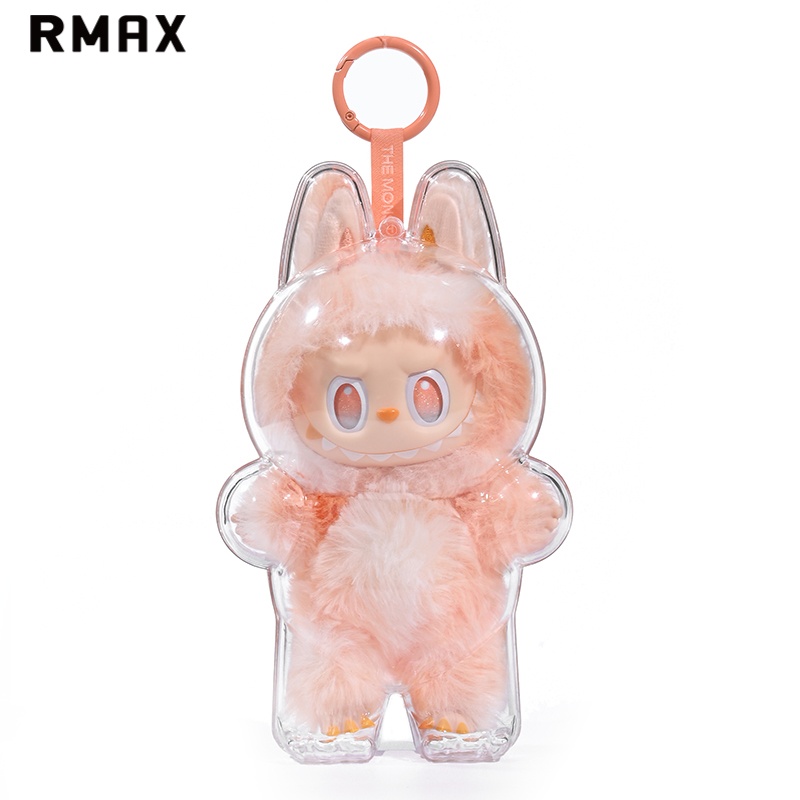 RMAX适用3代labubu保护罩壳套前方高能拉布布透明防尘罩溜娃挂袋