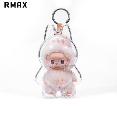 RMAX适用labubu保护罩壳套心底密码4.0mini拉布布透明防尘罩娃包