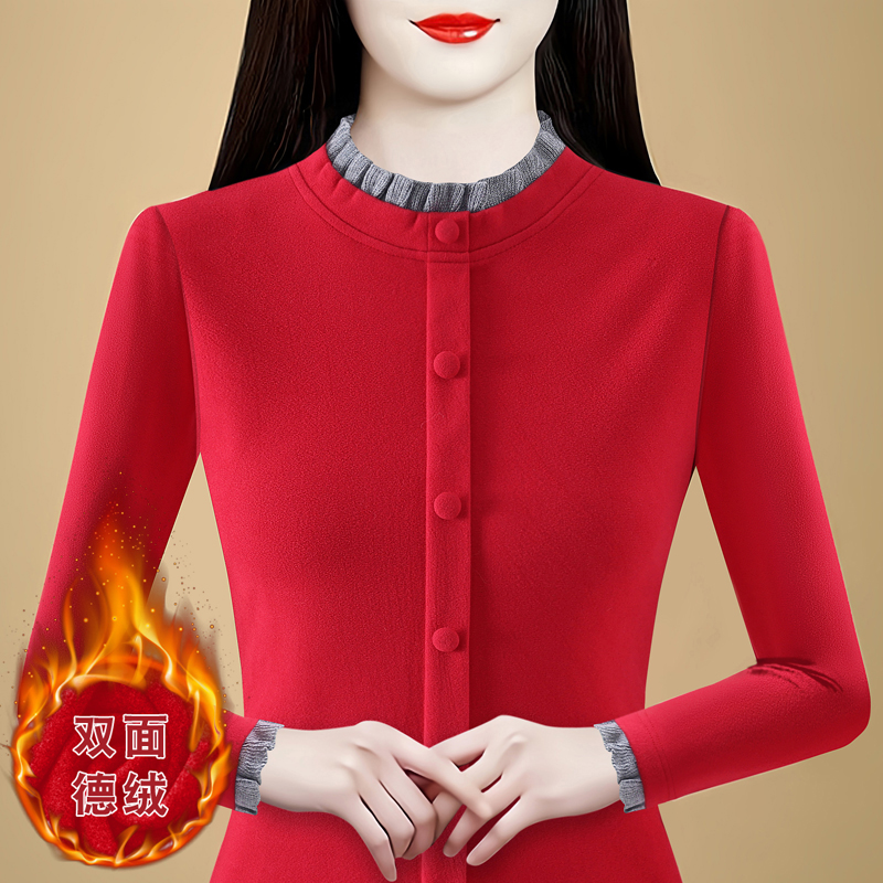 冬季新款发热内搭一体打底保暖衣