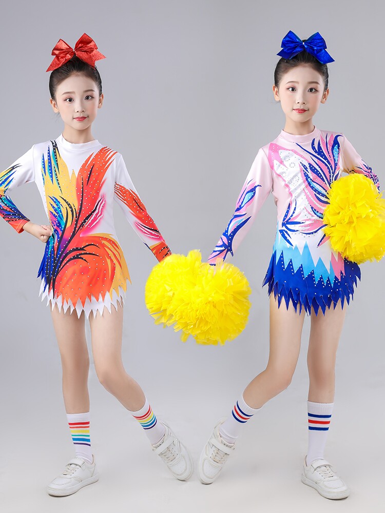 儿童啦啦操服装拉拉队服男女团体健美操比赛演出服成人学生运动会