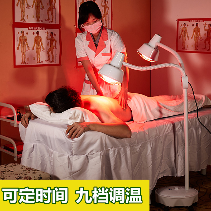 美容院理疗店专用烤灯双头远红外线理疗灯泡275w医用红光取暖宫灯图片
