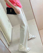 hisongsong白色米白直筒裤 滑滑舒服夏天不透不勒内裤