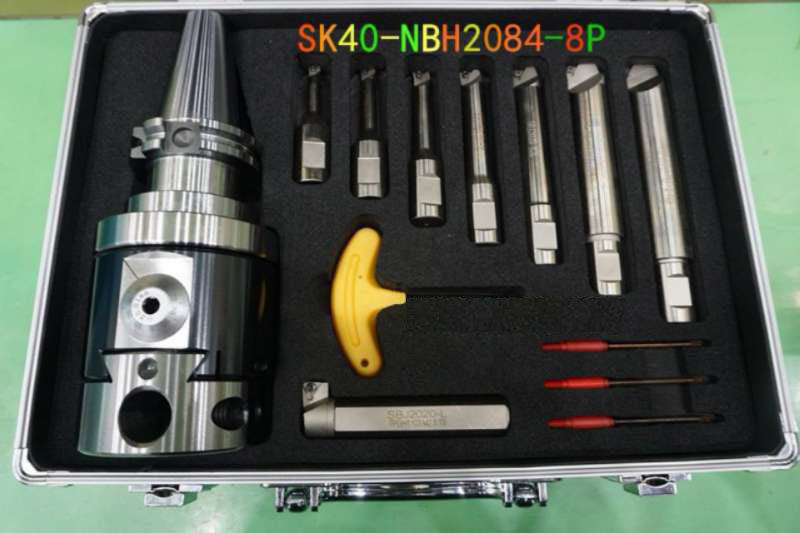 世邦精镗头2084精搪头DIN69871 SK40-NBH2084-8P微调精镗刀套装