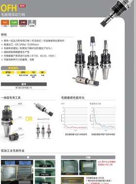 正宗韩国大因毛刷用浮动刀柄铝加工去毛刺刀柄HSK63A-OFH8-115
