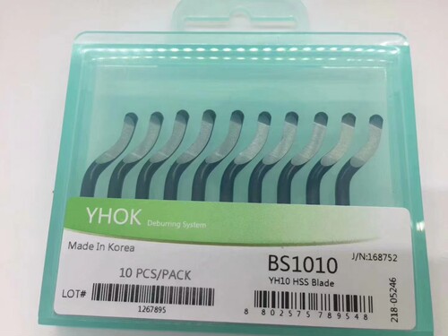 韩国YHOK不锈钢去毛刺刮刀BS1010 BS1012手动修边器刀头修边刀片