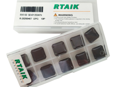 RTAIK  双头铣RV6030 SEKR1203AFN 周边磨精铣刀粒刀片铣硬料加工