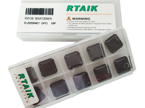 RTAIK  双头铣RV6030 SEKR1203AFN 周边磨精铣刀粒刀片铣硬料加工