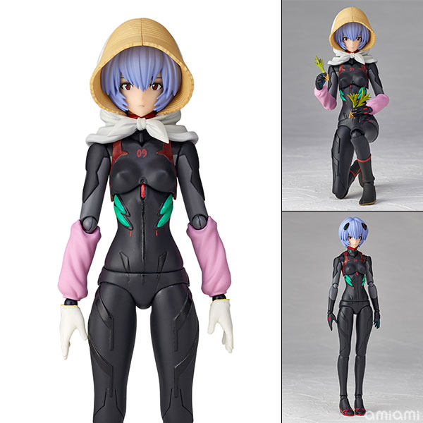 模型 海洋堂 山口式 EV-022 福音战士 EVA 绫波丽 第3村 可动手办