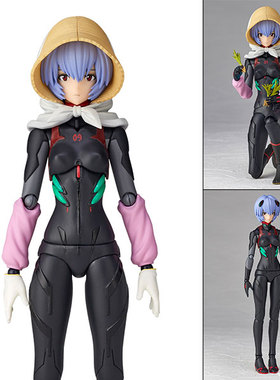 模型 海洋堂 山口式 EV-022 福音战士 EVA 绫波丽 第3村 可动手办