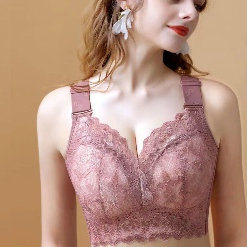 矫正调整型大码薄款女内衣侧收副乳无钢圈胖妹妹聚拢防下垂文胸罩