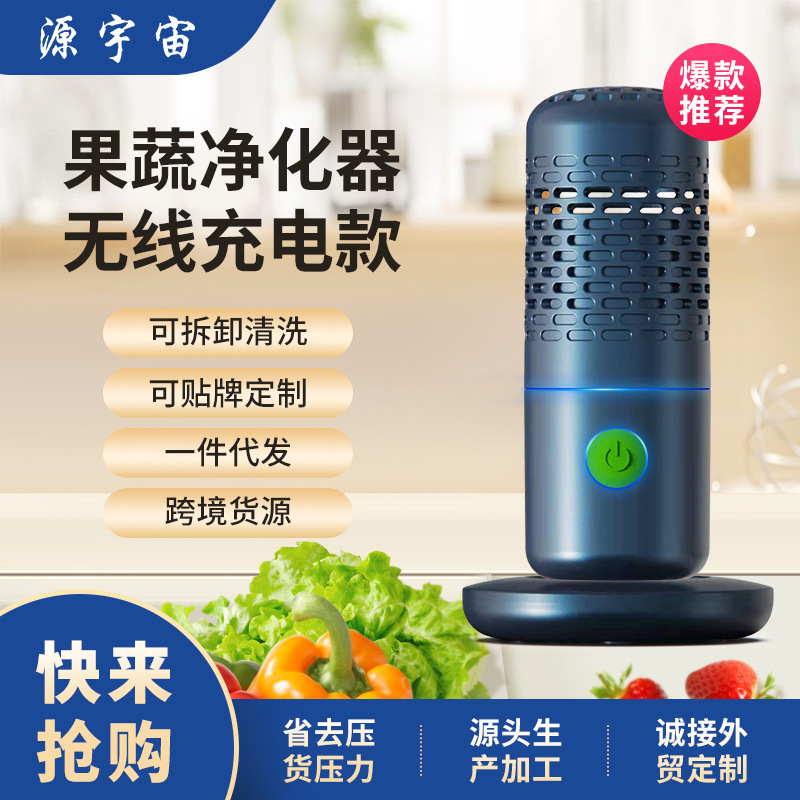 抖音爆款果蔬净化器食材果蔬机家用水果便携无线清洗机自动洗菜机