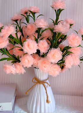 浪漫4cm雪纱带多头52朵玫瑰花diy手工材料包全套编织丝带仿真花束