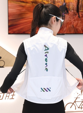 「2024春夏新品-AIRONE」男女春夏超轻量化防风骑行马甲白色