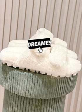 2025新款牛皮圆头平底拖鞋女黑色法式毛毛拖鞋女外穿休闲鞋女包邮