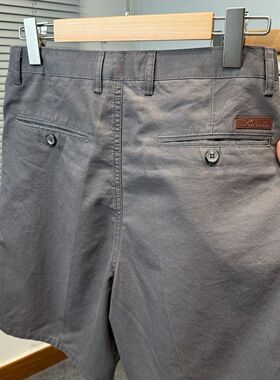 欧美高端潮牌简约白色轻奢纯棉短裤男士五分修身直筒潮流百搭中裤