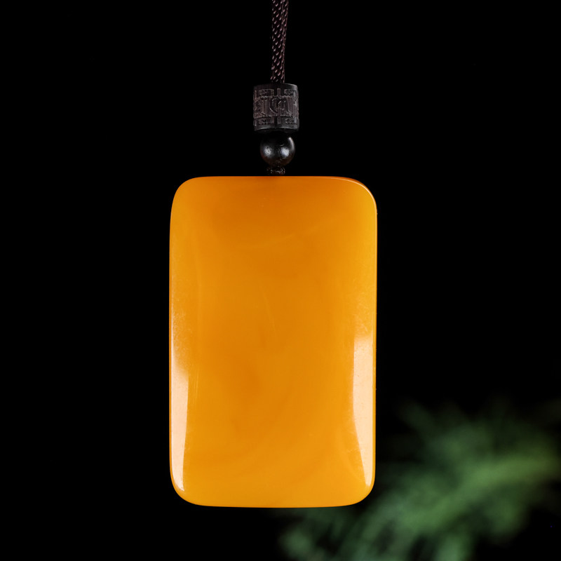 黄龙玉平安牌无事牌吊坠