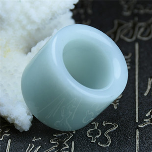 天然和田玉扳指青白玉戒指手串男士步步惊情四爷白玉扳指玉戒指