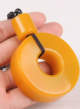 扳指戒指手环手饰腰挂黄龙玉原石