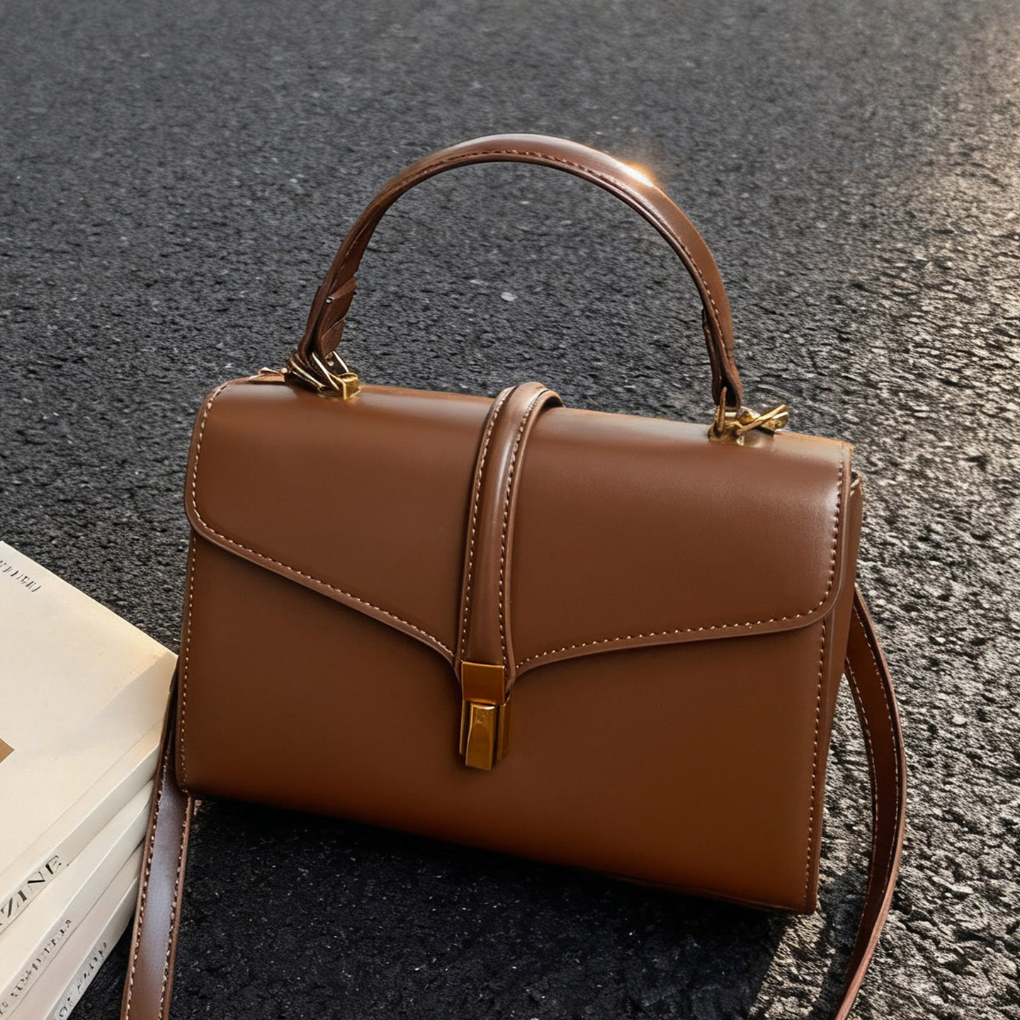 2025新款小众大容量复古手提包包