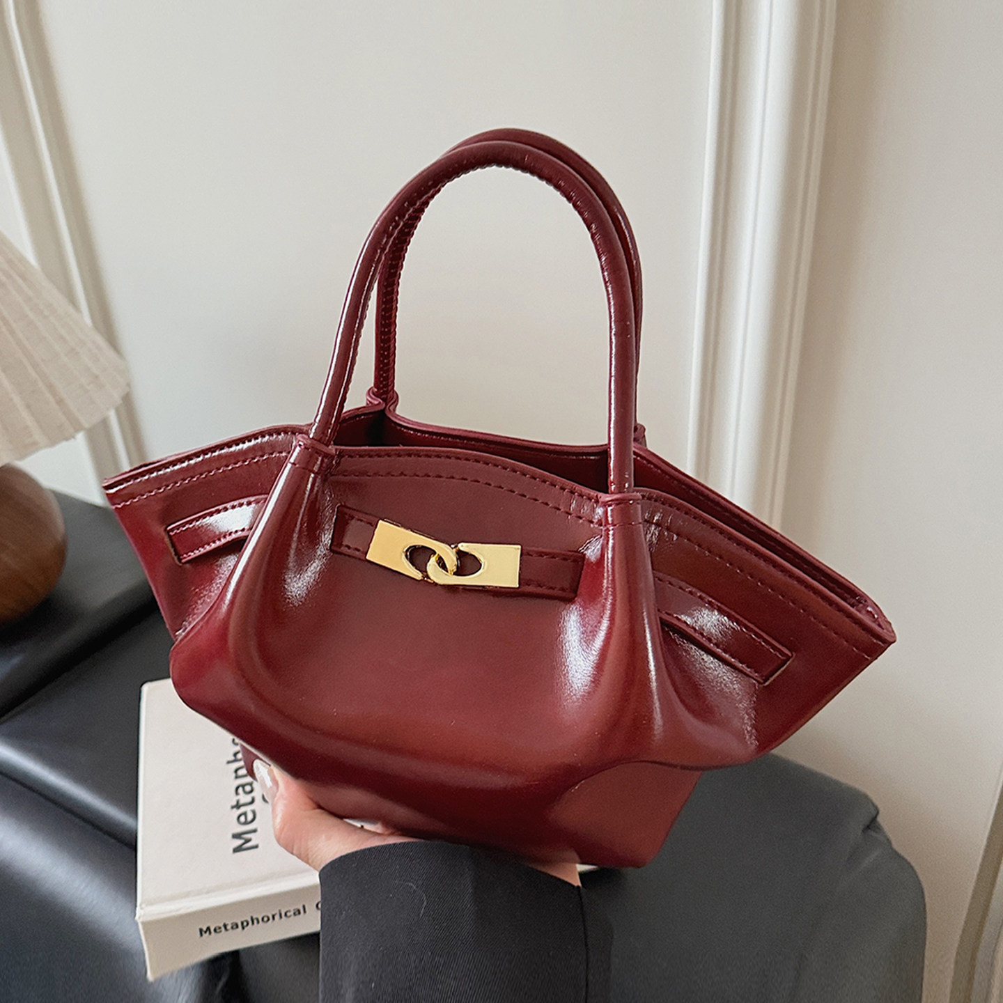 红色包包女式2026新款高级感复古时尚菜篮子手提包通勤单肩斜挎包,箱包皮具/热销女包/男包,通用款女包,淘宝优惠券,粉丝福利购,淘宝优惠卷