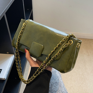 复古小包包女春夏2025新款 链条单肩腋下小方包质感小众斜挎包 时尚