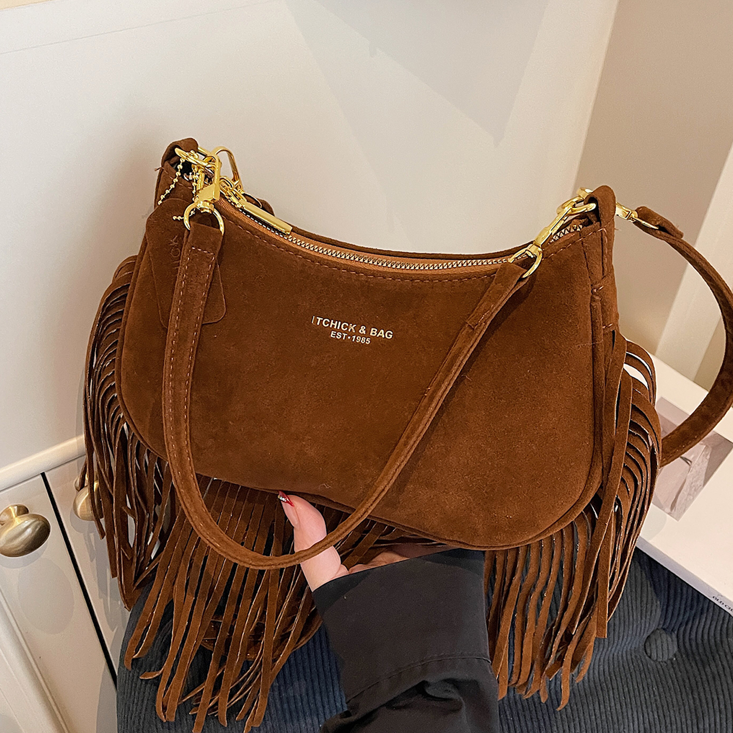 2025新款时尚百搭小众流苏包包