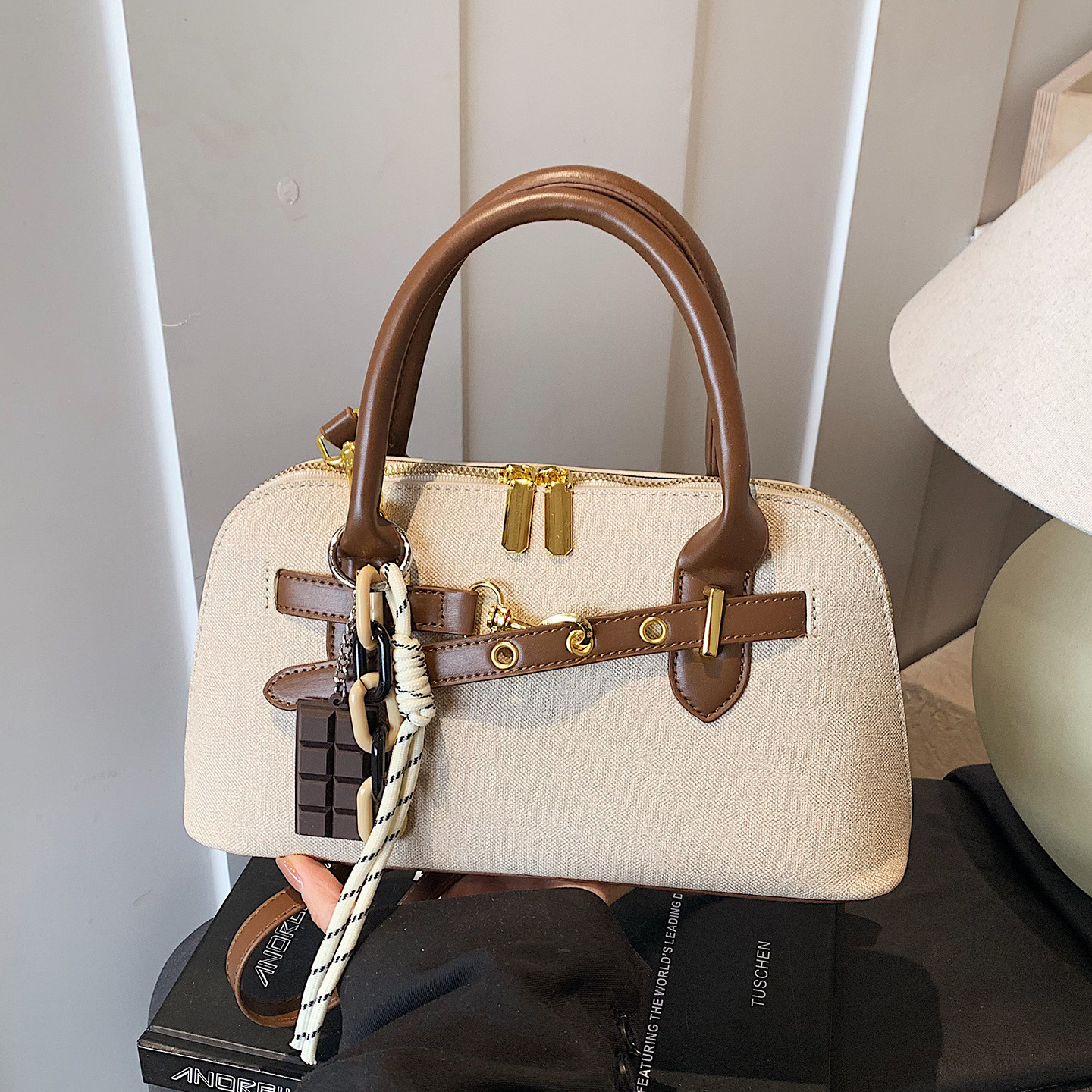 手提包包女新款2026时尚百搭高级质感单肩包大容量通勤斜挎贝壳包,箱包皮具/热销女包/男包,通用款女包,淘宝优惠券,粉丝福利购,淘宝优惠卷