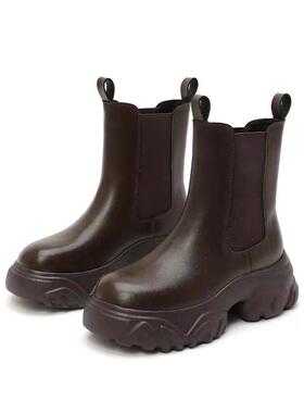 【赵昭仪同款】DFNI云软厚底切尔西短靴2024新款英伦风马丁靴女