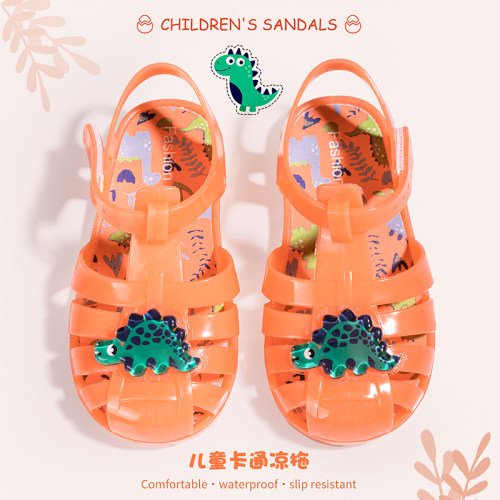 女童凉鞋夏季新款宝儿防滑防水速干果冻鞋海边玩水沙滩水晶公主鞋