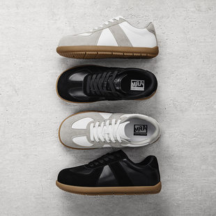 MRA宽头德训鞋男款2026新款复古平底开车通勤百搭运动休闲板鞋春