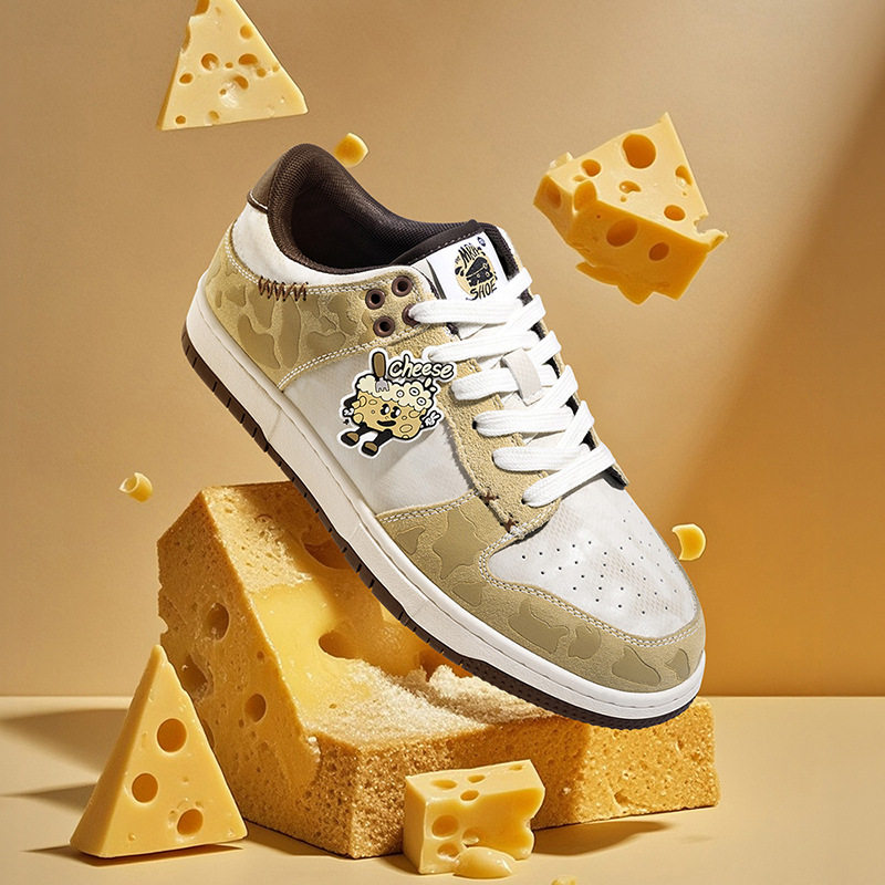 【新品推荐】奶酪板鞋做旧脏脏鞋