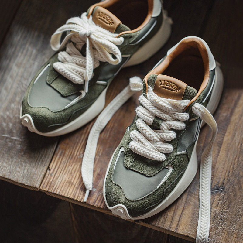 马登复古老爹鞋男2026春季新款运动慢跑鞋潮牌高级感百搭休闲鞋