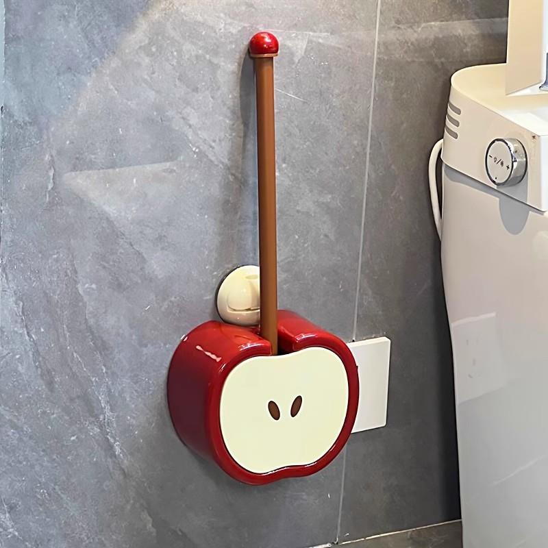 可爱苹果硅胶马桶刷家用壁挂无死角卫生间洗厕所神器厕所清洁刷